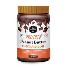 The Butternut Co. Protein Chocolate Fudge Peanut Butter Creamy 800g & Roasted Split Peanuts 350g - 1.15kg Combo Value Pack